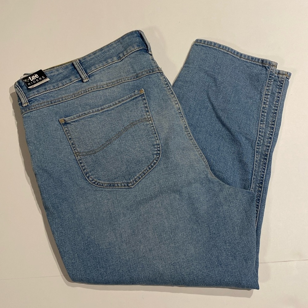 Lee Riders SZ 24 Relaxed Fit High Rise Skinny Ankle Denim blue Jeans New D5e